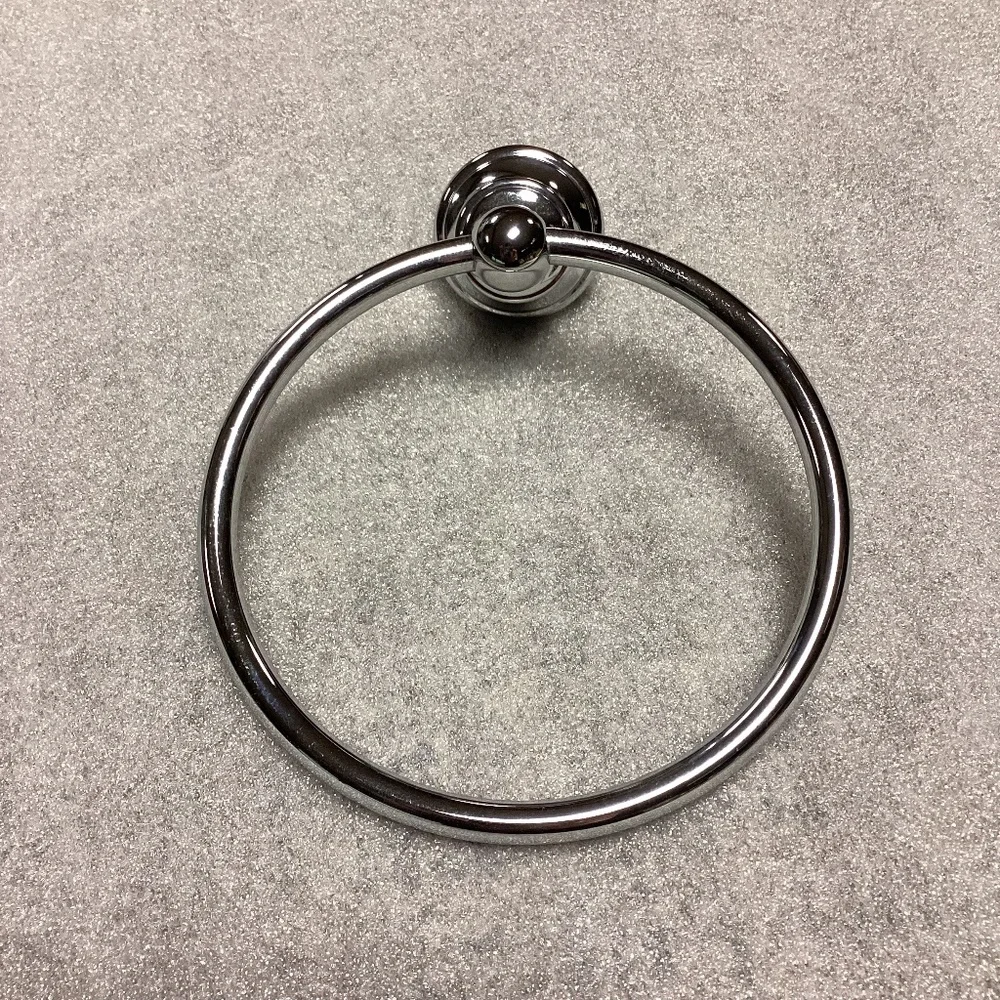 Silver Chrome Wall Mount Towel Ring